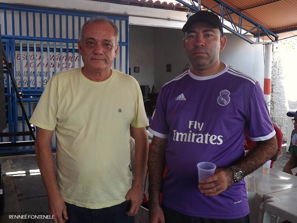 Empresário Cazé Neves ao lado de Carlos Mariano. (Foto/Renneé Fontenele)